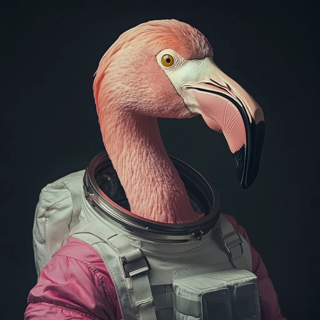 Cosmic Flamingo: A Journey Beyond Imagination