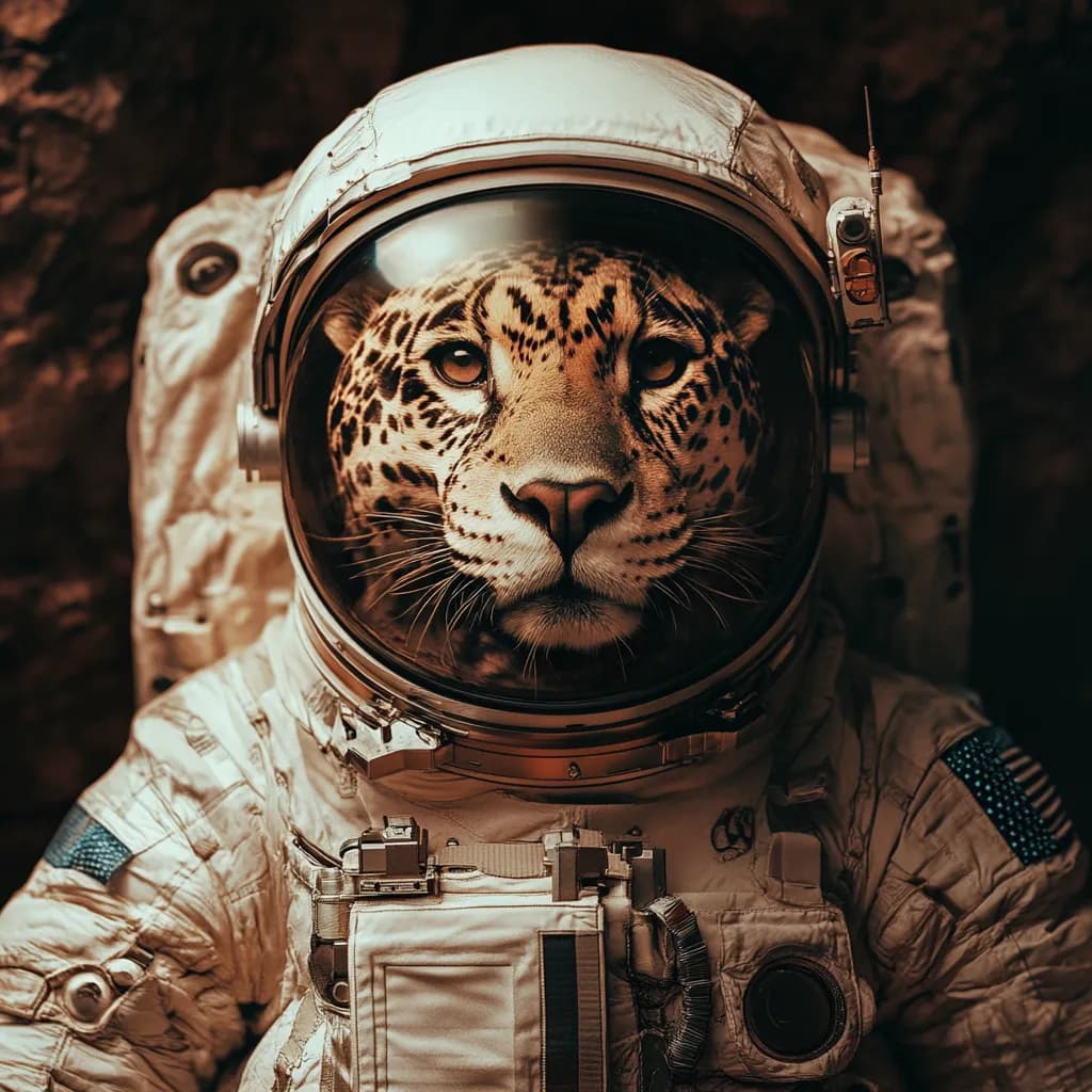 Cosmic Predator: A Leopard's Journey Beyond Earth