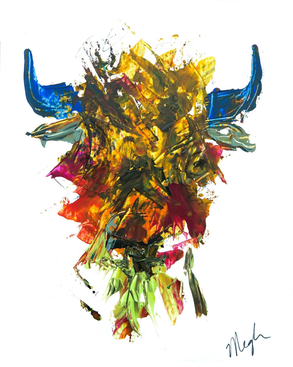 Vibrant Bull: A Bold Expression of Strength and Spirit