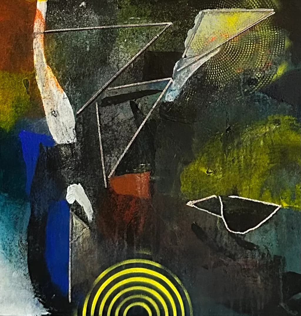Ethereal Geometry: A Dance of Color and Form in Abstract Expressionism