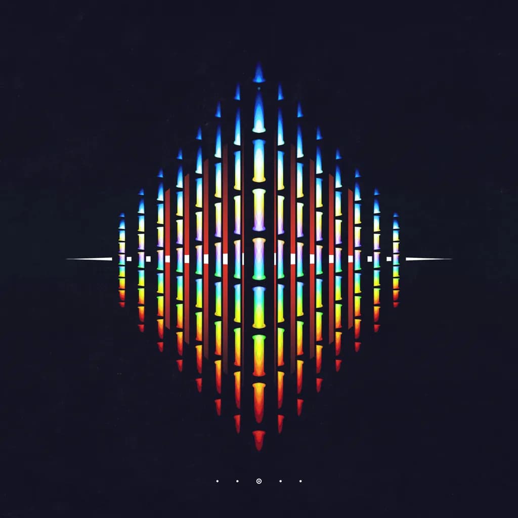Radiant Harmony: A Symphony of Color and Light in Geometric Form