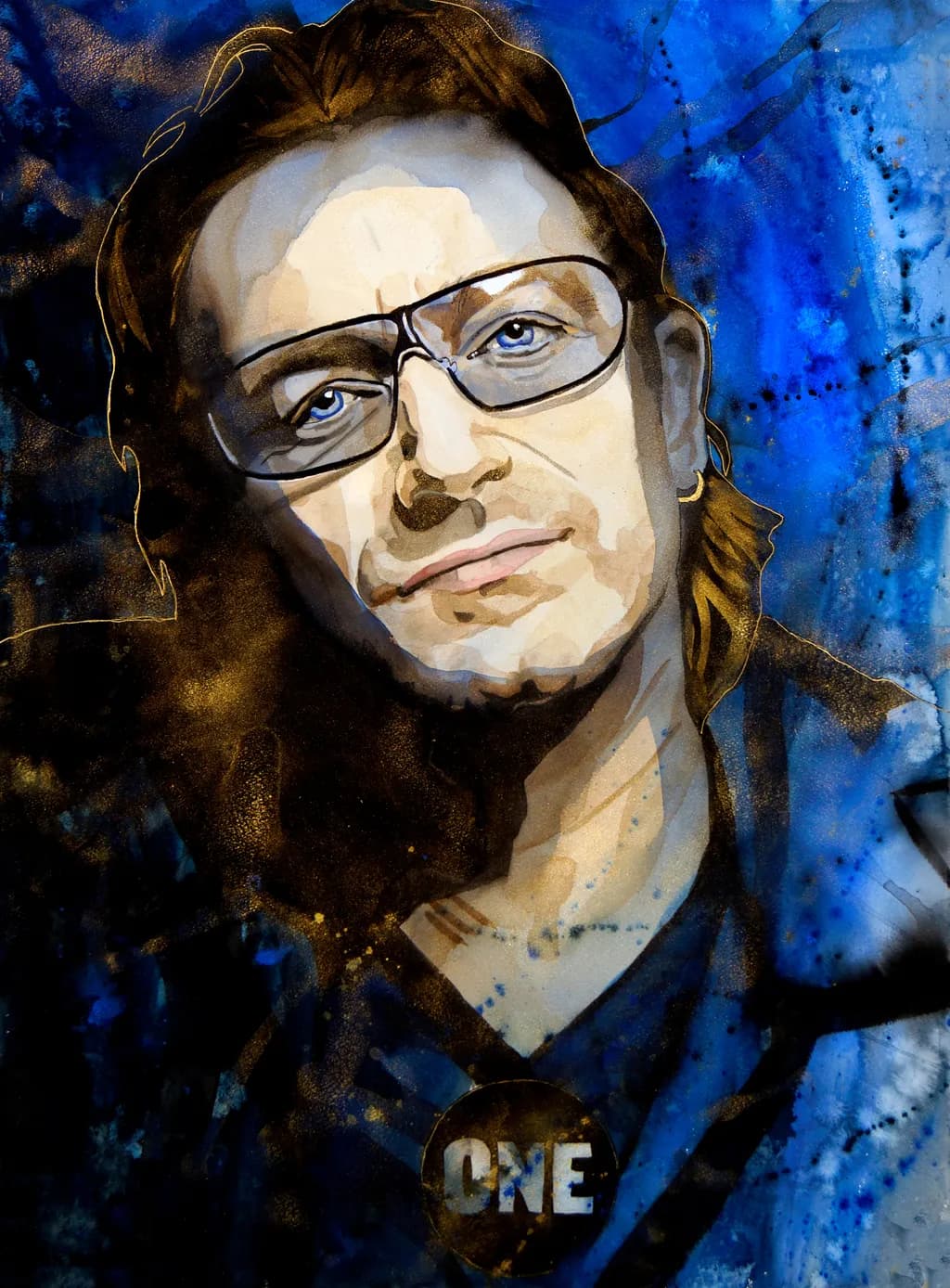 Blue Expressions: An Abstract Portrait of Identity and Vision