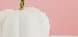 Whimsical White Pumpkin Against a Soft Pink Backdrop: A Touch of Autumn Elegance