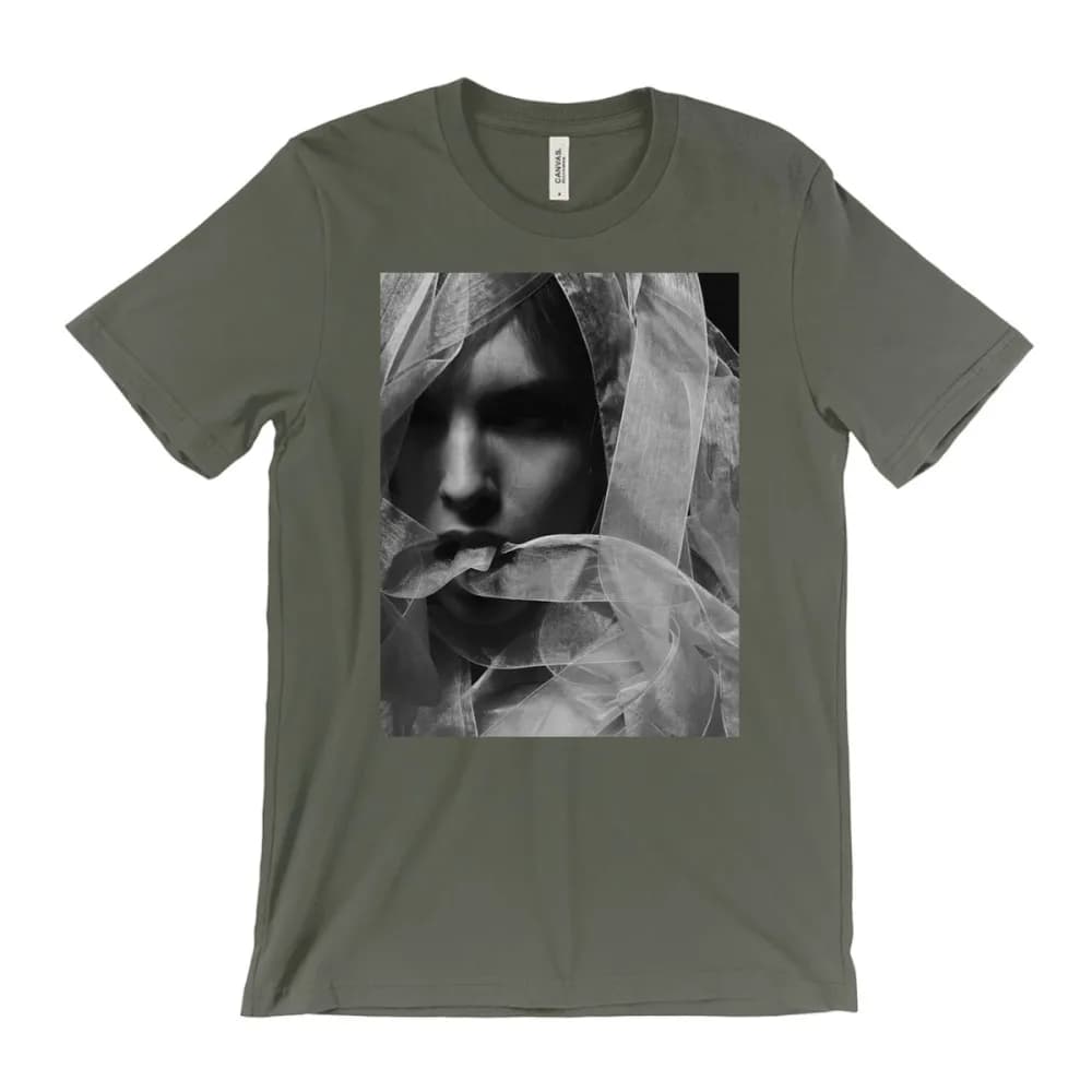 Veiled Emotions: A Monochrome Portrait of Mystery and Intrigue