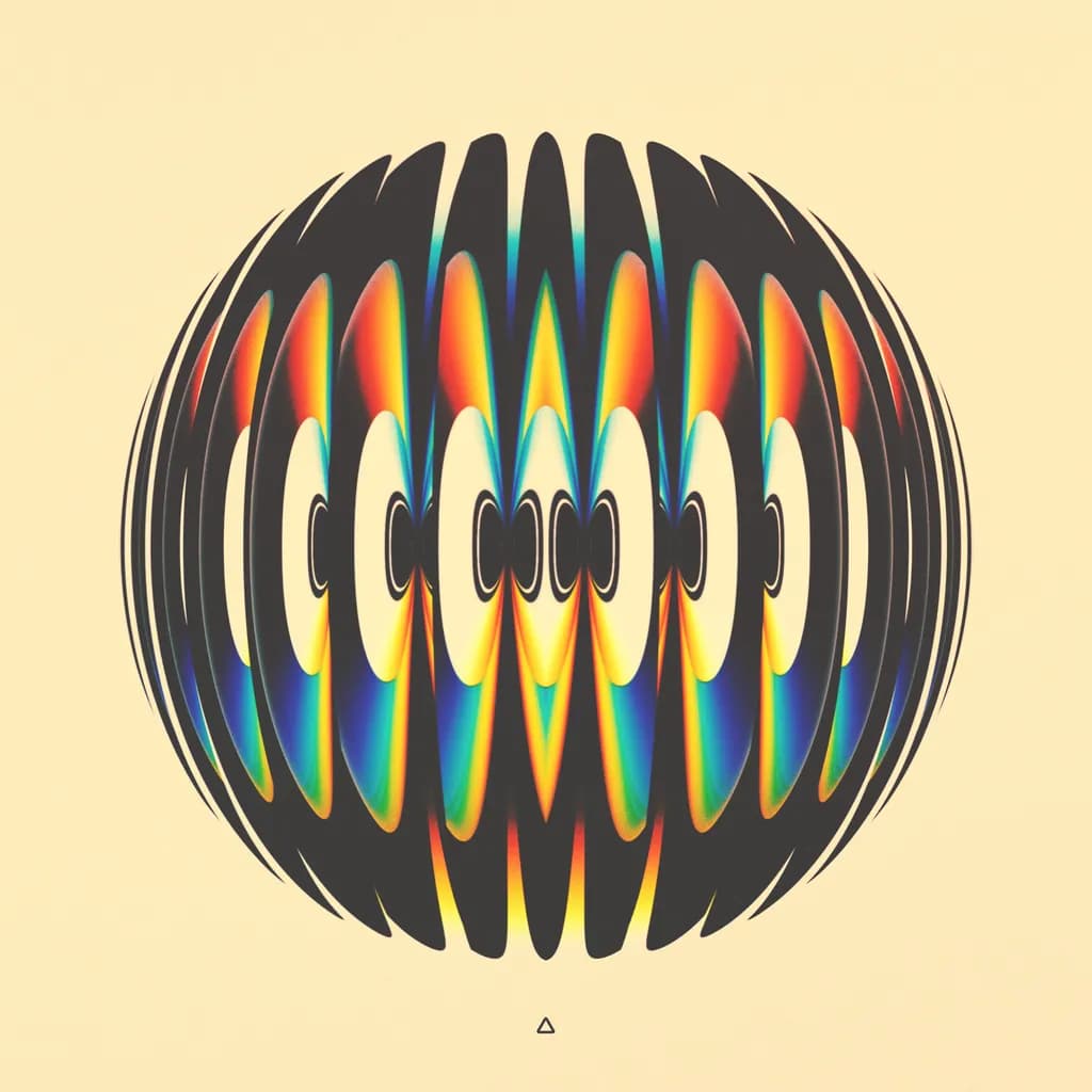 "Colorful Echoes: A Playful Dance of Light and Form"