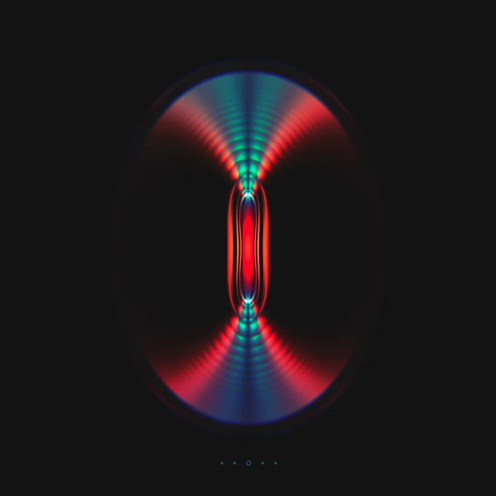 Radiant Echoes: A Dance of Light and Color in the Void